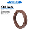 Oil Seal 40x55x7mm Brown 2 Pcs Seal Ring Rotary Shaft Seal FKM Rubber