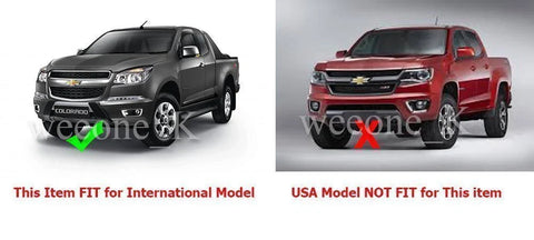 Chevrolet / Holden Colorado 4 x Chrome Door Handle Covers (2012-2015)
