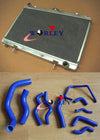 Nissan Silvia S14 S15 200SX Aluminum Radiator + Red Silicone Hose
