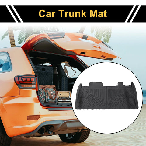 Kia Carnival (2022-2024) Stripe Pattern TPE Cargo Liner Rear Trunk Mat