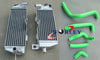 Kawasaki KDX200 KDX220 Aluminum Radiator + Red Silicone Hose (1995-2006)