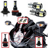 Suzuki GSXR 600 750 4x LED Headlight Parking Light Bulbs Set White