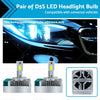 HID Xenon Lamps 6000K D5S LED Headlight Bulbs