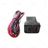 Toyota Hilux Prado (12-20) - Blue LED C + Volt QC 3.0 USB Charger