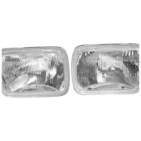 Nissan Navara / Holden Rodeo 2x LH+RH Headlights with Globe (1981 - 1997)