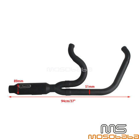 Harley Softail Street Bob Low Rider Exhaust System Muffler Kit (2018-2023)