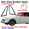 Vent Rubber Seals LH+RH Fits Datsun Fairlady 2000 Roadster SR311 1967-70 D06