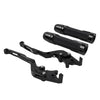 BMW R1200GS R1250GS Black Extendable Brake Clutch Lever Grip Set (2013-2023)