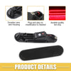 Honda Civic (2016-2021) - 2 x Red Black Covers Rear LED Side Marker Light