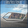 Motorcycle M8/M10 Handlebar Rear View Mirrors White Aluminum 1 Set