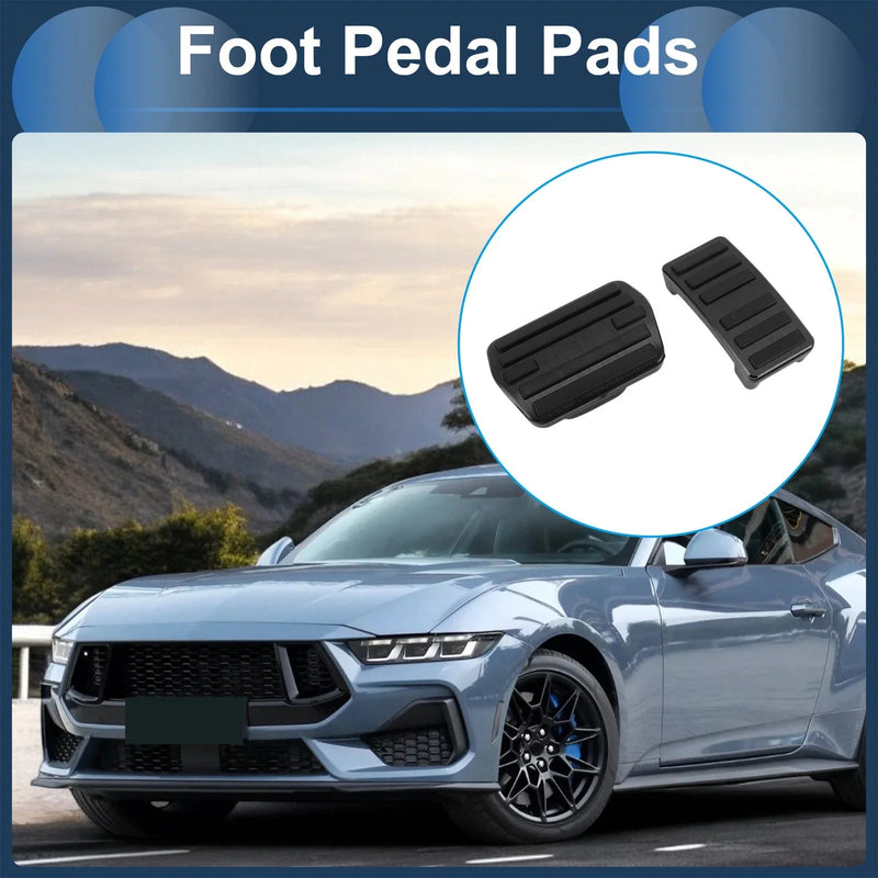 Ford Mustang Mach-E (2021-2025) Black 2 x Foot Accelerator Pedal Covers