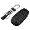 Ford 3 x Button Key Fob Case Cover Protector Faux Leather Black