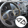 BMW X5 E70 Carbon Fiber Pattern Black Steering Wheel Cover Trim