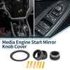 Subaru WRX (2022-2023) - 4 Pcs Black Engine Start Mirror Knob Covers
