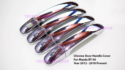Ford Ranger, Mazda BT-50 Chrome Door Handle Cover Trim (2012-2018)