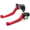 SUZUKI RM125 RM250 RM85 RED Pivot Brake Clutch Levers (2001-2023)