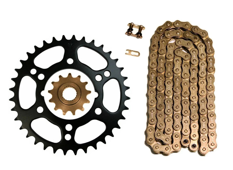 Polaris Scrambler 500 4x4 Gold 520x76 O-Ring Chain & 13/36 Sprockets