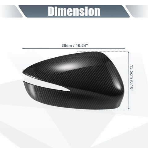 Mazda CX-3 Rearview Mirror Cover Overlay Carbon Fiber (2017-2018)