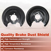 Toyota Prius 2 x Rear Left Right Brake Dust Shield (2011–2015)