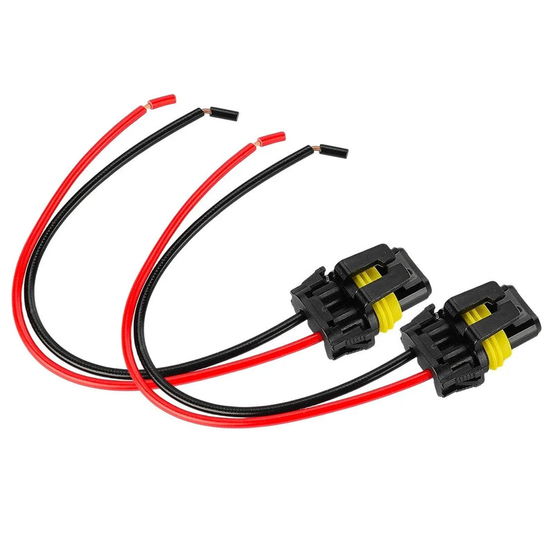 Audi A6 2 x 9012 HIR2 Headlight Bulb Plug Connector Harness (2012-2018)