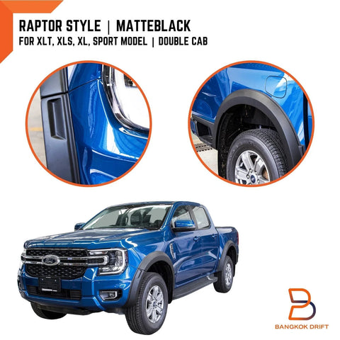 Ford Ranger PY 2022-2025 XL XLT XLS Sport No-Sensor Fender Guard Flares