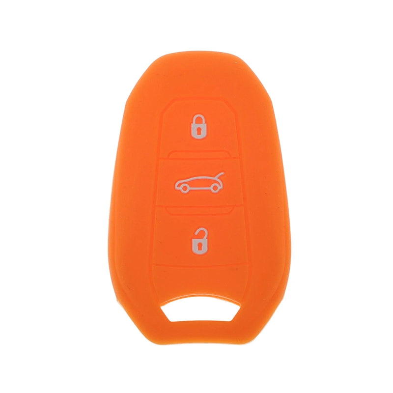 Peugeot 208 / e208 Orange Key Fob Shell Cover Case (2019-2023)