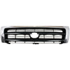 Grille Chrome & Black Center for 97-00 Toyota Tacoma Pre