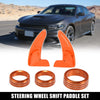 Dodge Charger Orange Paddle Shifter AC Volume Knob Cover Ring Trim (2011-2023)