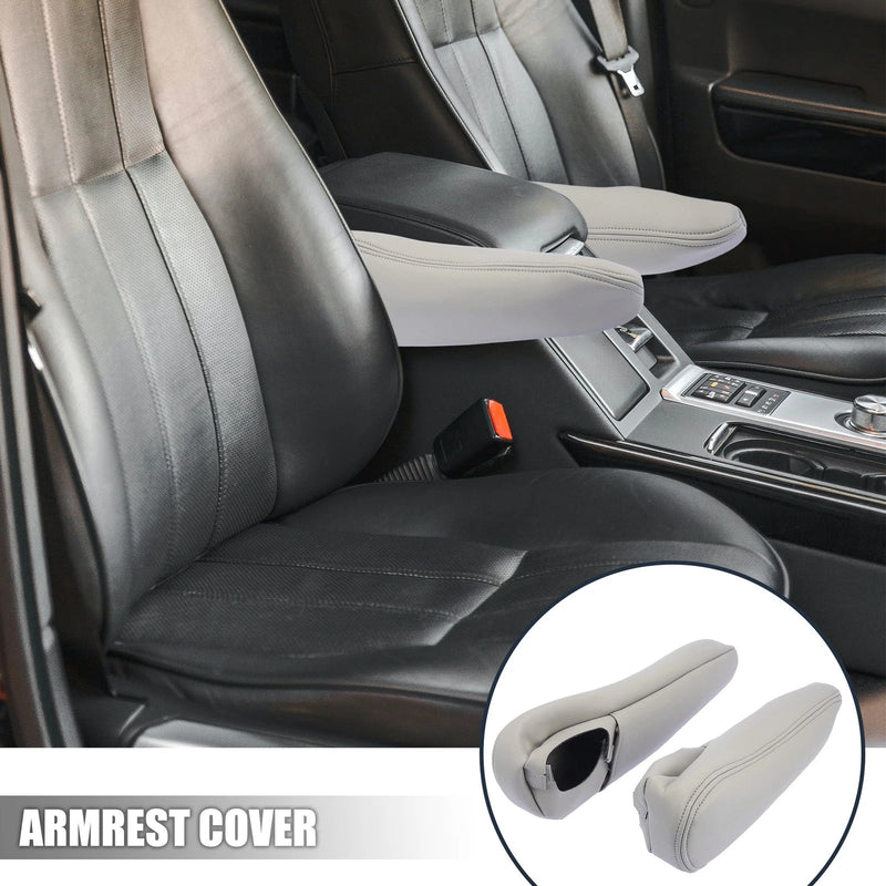 Toyota Sienna Gray Microfiber Leather Front Seat Armrest Cover (2011-2023)