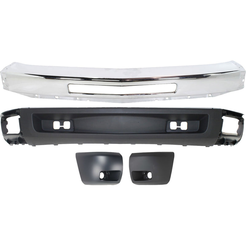Front Bumper Kit For 2009-2013 Chevy Silverado 1500