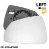 BMW X1 Heated Mirror Glass Replacement Left Passenger Side