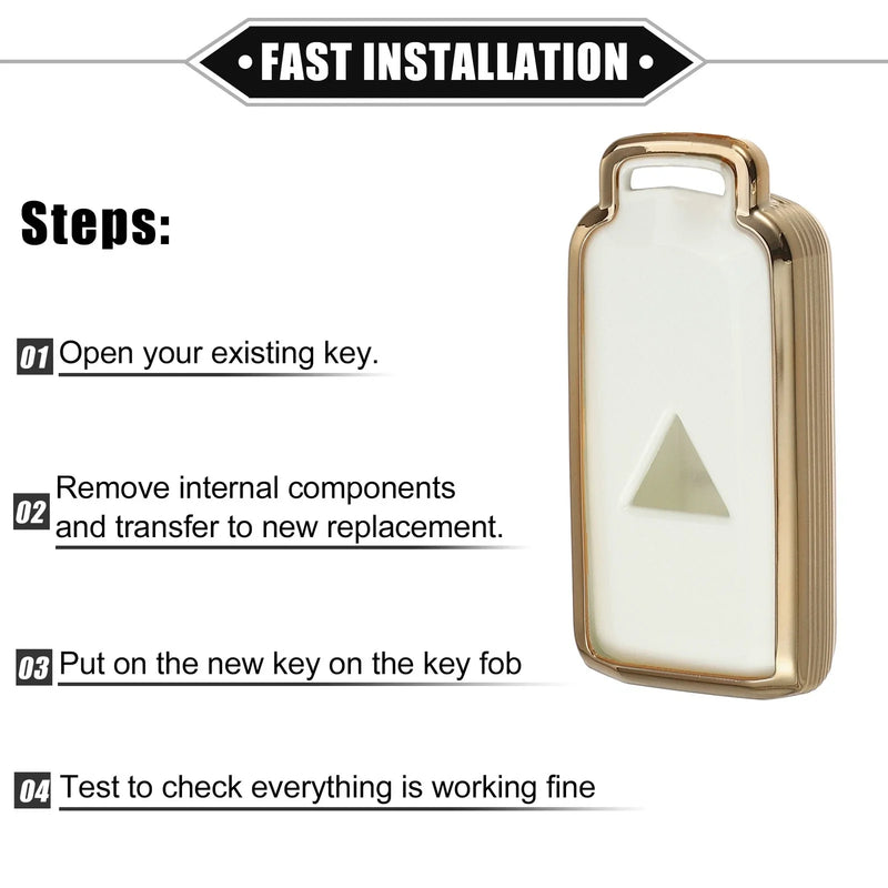 Mitsubishi Outlander 3 x Remote Keyless Key Fob Covers (2014-2021)