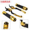 Yamaha MT-15 XSR155 XTZ125 Gold Brake Clutch Levers & Handlebar Grips Set