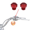 Universal Motorcycle 2 x M10x1.25 Mirror Hole Plugs Screws Red