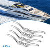 Marine Ship Cleat Hook / 4Pcs 4 Inch / Stainless Steel Flagpole Boat Deck Cleats