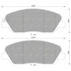 Kia Sorento XM Front Disc Brake Pads Set (2009 - 2014)