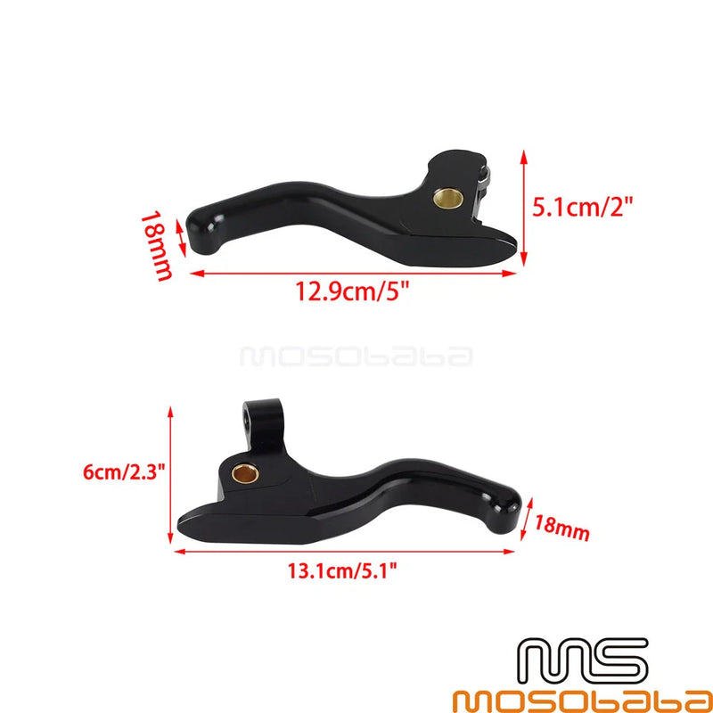 Harley Touring FLTRX Adjustable Hand Brake Clutch Levers Blue (2014-2023)