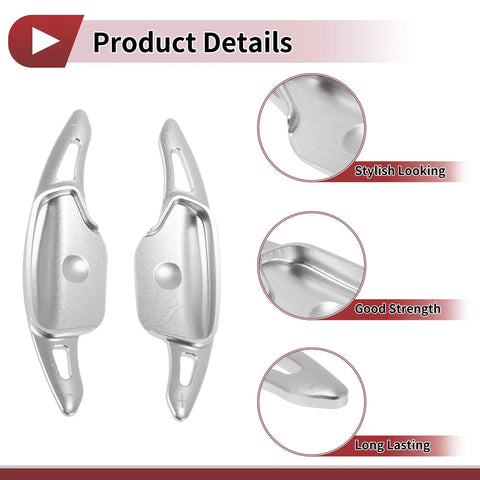 Kia Sorento Silver Tone Aluminum Alloy Steering Wheel Paddles (2018)
