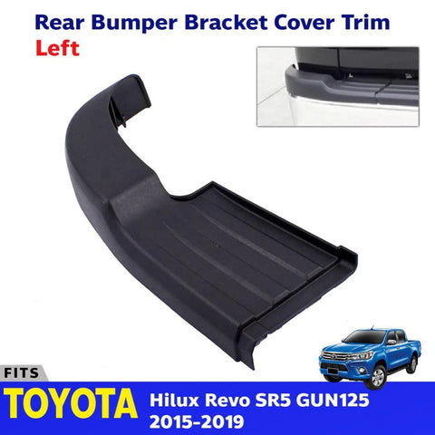 Bumper Step Plate Black Rear Left Fits Toyota Hilux Revo SR5 GUN136R 2015-19 D06