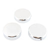 Harley V-Rod Night Rod Special 3 x Chrome Top Fork Tube Stem Nuts (2007-2011)