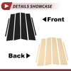 Lexus ES 6 Pcs Black Door Pillar Window Trim (2019-2022)