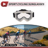1 x Motorcycle Riding Goggles Clear Lens White Frame PC Cycling Sunglasses