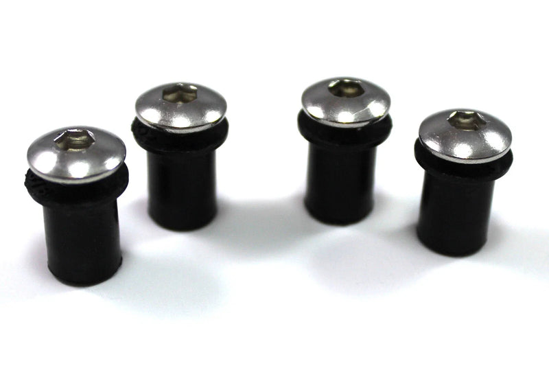 Kawasaki Wind Screen Bolts Rubber Well Nuts