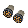 Car 10 x BA15S 1156 Amber LED Tail Brake Turn Signal Light Bulbs
