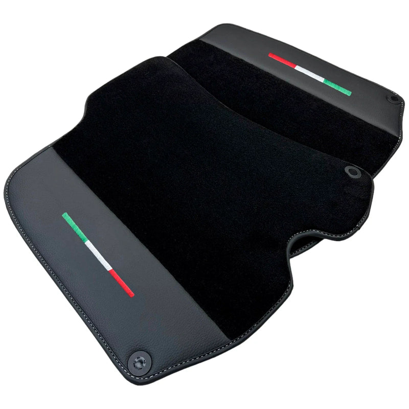 Ferrari Roma (2021-2024) with Leather AutoWin Black Floor Mats