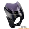 Honda Yamaha Suzuki Kawasaki Motorcycle Headlight Fairing ABS Black (50)