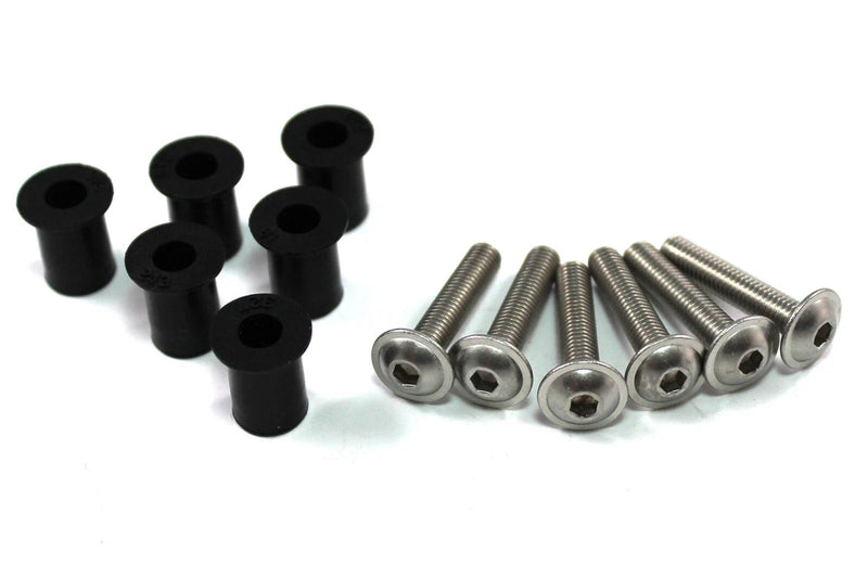 Yamaha NMAX Scooter 6x Wind Screen Shield Rubber Well Nuts Bolts