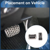 Ford Focus (2011-2018) Silver Tone 2 x Foot Accelerator Pedal Covers