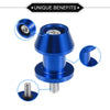 Motorbike Blue 1 Pair Swingarm Spools 6mm CNC