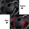 Honda Accord Carbon Fiber Steering Wheel Trim Button Covers (2013-2017)
